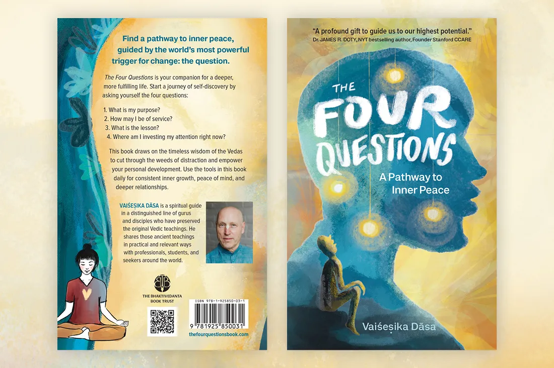 The Four Questions by Vaisesika das - book design by Eight Eyes